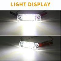 Lumière de plaque d'immatriculation LED ZUOCHI 6500K blanc naturel, remplacement direct pour Mondeo Fiesta 12V, plaque d'immatriculation de voiture