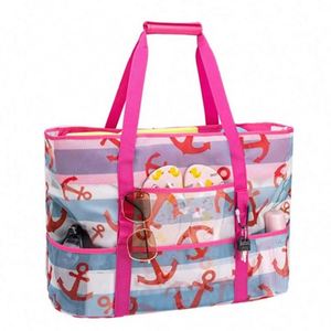 Summer Travel <b>Extra</b> <b>Large</b> Beach Bags Waterproof Lightweight Beach Tote with Pockets & Zipper - Product Image 3