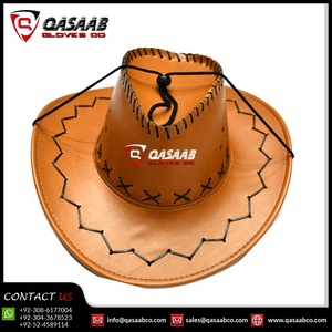 Sombrero marrón aceitoso de vaquero personalizado, sombrero de vaquero de cuero de estilo occidental para hombre, sombrero de vaquero de ala ancha elegante para mago - Product Image 6
