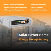 Pytes 100ah 200ah 5KW 10KW 48V Batterie murale solaire au lithium pour un usage domestique Système de stockage solaire