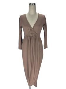 Aliexpress Hot Disegni Estate <span class=keywords><strong>Mezza</strong></span> <span class=keywords><strong>Manica</strong></span> del Vestito Delle Donne Sexy Aderente Con Scollo A V Vestito - Product Image 6