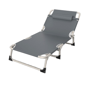 <span class=keywords><strong>Lit</strong></span> inclinable pliable moderne pour une <span class=keywords><strong>personne</strong></span> Artefact de sieste portable pour la maison et le bureau avec tissu renforcé pour le camping - Product Image 1