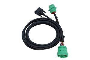 Kabel Harness Otomotif Truk Tembaga Berisolasi PVC Tipe 2 J1939 DB15 Hijau Male ke Female untuk Perangkat ELD Y - Product Image 2