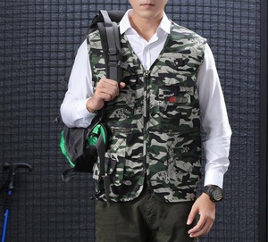 <span class=keywords><strong>Gilet</strong></span> unisexe pratique, fonctionnel, polyvalent, doublé, à double <span class=keywords><strong>crochet</strong></span>, multi-poches, idéal pour les activités de plein air, les tenues décontractées et quotidiennes - Product Image 3