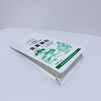 Sac en plastique octogonal blanc pour la farine avec fermeture éclair, design et taille personnalisés