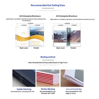 Impression de brochures d'entreprise, livrets promotionnels agrafés, catalogues couleur imprimés offset sur papier cuivré double-adhésif