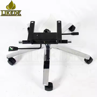 Base de chaise de bureau pivotante en métal chromé à 5 étoiles, pièces de rechange pour chaise de direction, de gaming ou de conférence, OEM