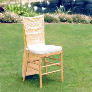 Asiento de lentejuelas azul-verde duradero, decoración trasera, silla de fiesta desechable, faja para banquete para uso doméstico, silla de lentejuelas rojas de Damasco verde - Product Image 4