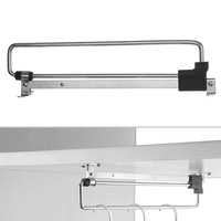Tige de suspension de garde-robe montage supérieur tige de suspension d'armoire rétractable pousser et tirer accessoires de quincaillerie