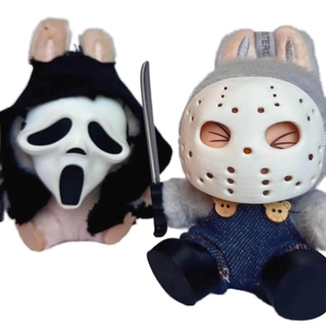 Phim Hoạt Hình Đồ Chơi Halloween Kinh Dị Búp Bê Mặt Nạ Đáng Sợ Cho Ăn Mặc Quy Mô 1:8 Cá Nhân Chất Liệu Nhựa Cross-Biên Giới Sản Phẩm Mới - Product Image 1