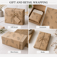 Papier Kraft en Gros pour Emballage de Câbles, Feuilles 50x70cm Marron 80g/m² Non Couché, Impression Personnalisée pour Emballage de Vêtements