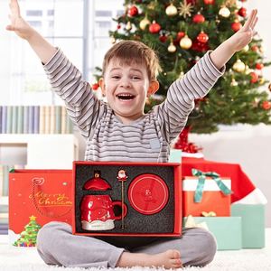 Tasse en céramique personnalisée mignonne en forme de sapin de Noël, durable et résistante au lave-vaisselle, idéale pour les événements - Product Image 4
