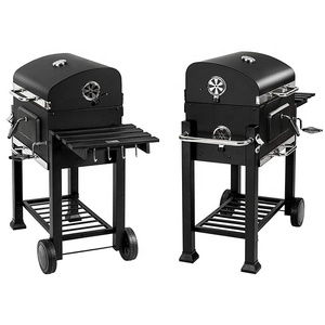 Grill <span class=keywords><strong>Barbecue</strong></span> <span class=keywords><strong>a</strong></span> <span class=keywords><strong>Carbone</strong></span> Grande in Metallo per Giardino e Patio, Affumicatore da Esterno - Product Image 3