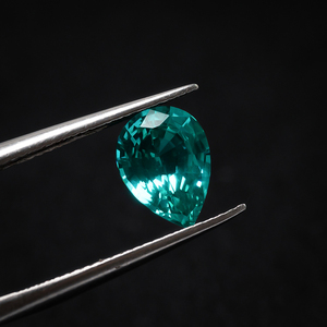 Nuovi Arrivi Redleaf: Pietre Preziose Sintetiche YAG <span class=keywords><strong>Paraiba</strong></span> a Forma di Pera, Colore Blu-Verde, Tormalina <span class=keywords><strong>Paraiba</strong></span> Sfusa - Product Image 5