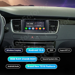 8.0 ''Carplay pour Peugeot <span class=keywords><strong>508</strong></span> 2011-2018 <span class=keywords><strong>Android</strong></span> 13 GPS Navigation lecteur multimédia Auto sans fil affichage <span class=keywords><strong>autoradio</strong></span> unité principale - Product Image 4