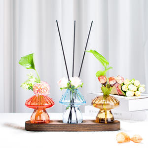 Pot tumbuhan kaca jamur untuk dekorasi rumah kantor, tempat penyebar unik untuk pecinta tanaman - Product Image 2