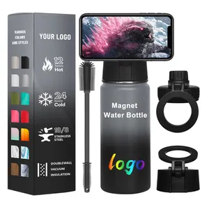 yongkang 64oz stainless steel water bottle supplier gym 1.5l couple water bottle phone holder magnetic Morden Luxury travel