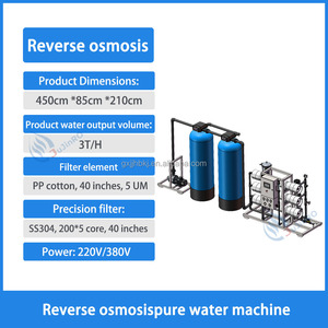 Purificateur d'eau par osmose inverse commercial à grande échelle 3000 l/h, pompe en acier inoxydable, économe en énergie, respectueux de l'environnement, 3 t/h - Product Image 6