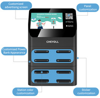 Chargeurs rapides empilables intégrés à 8 emplacements station powerbank de location de batterie portable module de location de batterie partageant la batterie externe