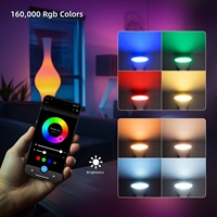 Ampoule LED intelligente GU10 Matter Graffiti WiFi RGB, projecteur de jardin en cristal, contrôle à distance par application