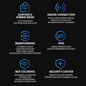 Mi 10 Gigabit Router kép 10000Mbps cổng mạng wifi Tri-Band 2GB RAM Repeater không dây lưới IPTV USB 3.0 Bộ định tuyến tốt nhất - Product Image 4