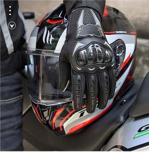 Gants de moto pour l'automne et l'hiver - Gants de conduite imperméables et isolés thermiquement |   Doigts tactiles antidérapants résistants à l'usure - Product Image 6