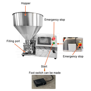MY Semi Automatic Cake Ice Cream Puff Core Inyectar Depositor Máquina de llenado de pan para donut - Product Image 2