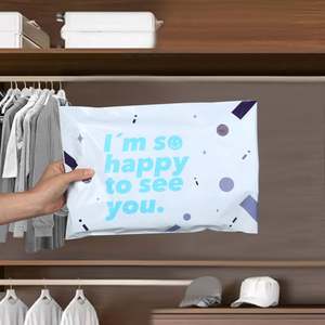 Sac d'expédition écologique personnalisé avec logo, sac de courrier, sac de colis, adhésif puissant, enveloppe postale en polyéthylène, sac express biodégradable - Product Image 2