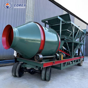 Centrale à béton mobile Corey neuve, prête à l'emploi, à tambour, portable, à commande informatique automatique, haute efficacité de production - Product Image 3