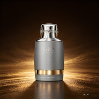 Flacons de parfum carrés en verre de luxe vides 30ml 50ml 100ml transparents or rose personnalisés