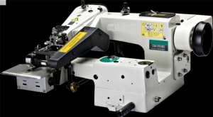 Máquina de coser industrial de cama cilíndrica de puntada invisible con operación electrónica y características automáticas de alta velocidad para costuras de pantalones - Product Image 4