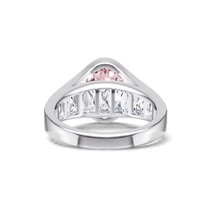 Best Selling Copper Platinum Plated Women's Multi Color Cubic Zirconia Prong Set Light Luxury Ice Flower Cut Butterfly Ring - Product Image 2