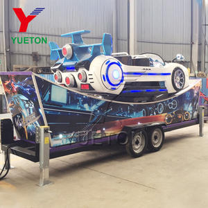 عربة كرنفال متنقلة للأطفال بسعر الجملة ، مقطورة مركبة على شكل مجنون - Product Image 2