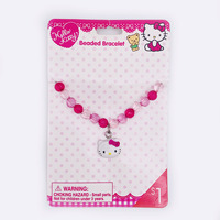 Pince à cheveux hello kitty, 3 pièces, avec perles, pince pour cheveux