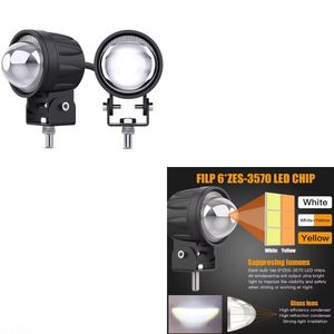 ไฟหน้าโปรเจคเตอร์ LED 60W สำหรับมอเตอร์ไซค์ ไฟเสริม แสงสูง-ต่ำ ไฟทำงานแบบติดตั้งเพิ่มเติม - Product Image 3