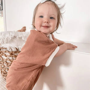 Nouvelle Collection INS : Combinaison Bébé Gaufre à Manches Courtes – Faible MOQ - Product Image 3