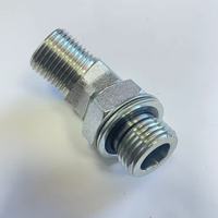 Adaptateur hydraulique réglable à joint torique, coudé à 45 degrés, 1BG4, raccord mâle BSPP 60° conique vers mâle BSP, fourni directement par l'usine de Zhuji
