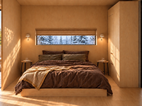 Maison modulaire scandinave avec sauna, bain à remous, système solaire hors réseau, faible valeur U, maison préfabriquée pour climat froid