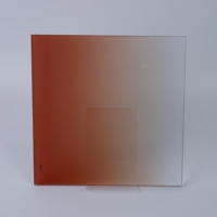Verre décoratif translucide en céramique à dégradé de couleurs, verre imprimé à dégradé pour cloisons intérieures et bâtiments