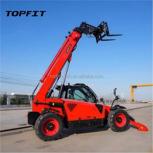 Chargeur télescopique TOPFIT à 3 niveaux, moteur diesel Yuchai 91KW, capacité de la benne de 1m3, pompe hydraulique PWG, transpalette télescopique - Product Image 6