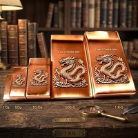 Ensemble de souvenirs en lingots de cuivre pur 999, tailles variées : 1oz, 5oz, 10oz, 500g, 1Kg