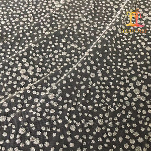 Tela <span class=keywords><strong>de</strong></span> encaje <span class=keywords><strong>de</strong></span> tul para <span class=keywords><strong>vestido</strong></span> <span class=keywords><strong>de</strong></span> <span class=keywords><strong>moda</strong></span>, brillante, elegante, con pegamento, nuevo estilo - Product Image 1