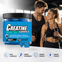 Créatine monohydrate en gommes, nutrition sportive, créatine monohydrate en gommes, fabrication OEM personnalisée