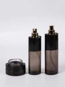 Chuyên Nghiệp <span class=keywords><strong>100Ml</strong></span> Màu Xám Glass Lotion Chai Với Bơm Phun Bơm Lại Cho Khuôn Mặt Kem Chăm Sóc Da Huyết Thanh Bao Bì - Product Image 4