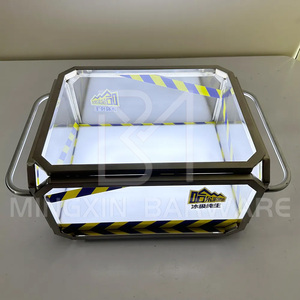 Luminous <b>Insulated</b> <b>Ice</b> Barrel Flexible Movable Acrylic <b>Ice</b> <b>Bucket</b> with Large Capacity for Commercial Use in Bars Clubs - Product Image 1