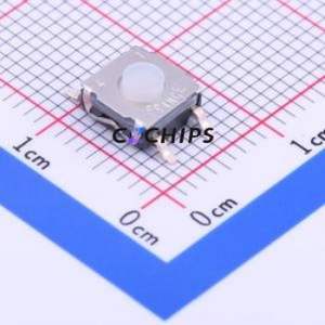 KSC241GLFS Tactile Switch SMD Switch Single Pole Single Throw Round Button 3.5N Vertical Mount - Product Image 1
