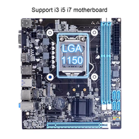 Placa base H81 al por mayor de fábrica con procesador, placas madre de PC de 64GB M.2 Dual DDR3 de 2 pulgadas
