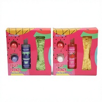 Coffret cadeau OEM, fruits, ingrédients naturels personnalisés, bombes de bain moussantes, bombes de bain à étiquette privée