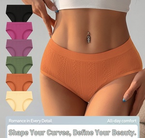 Mutandine Senza Cuciture da <span class=keywords><strong>Donna</strong></span> All'Ingrosso, Comode e Traspiranti, in <span class=keywords><strong>Sei</strong></span> Colori Solidi - Product Image 1