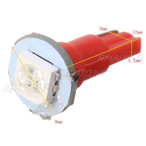 5/10 ชิ้น T5 ไฟ LED ไฟภายในรถแดชบอร์ดเกจเครื่องมือหลอดไฟ 1SMD T5 หลอดไฟ LED - Product Image 6